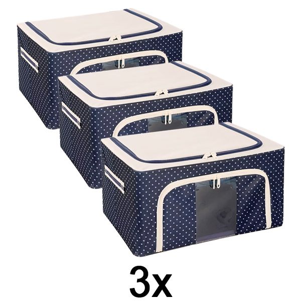3x Κουτί αποθήκευσης ντουλάπας | STACKBOX