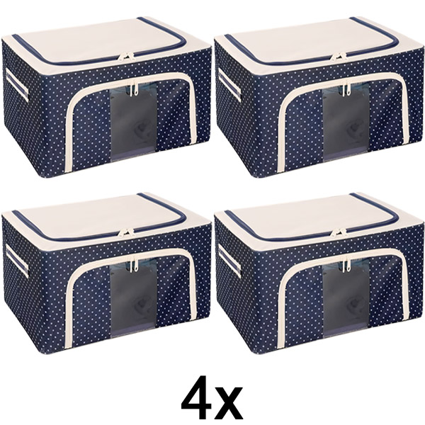 4x Κουτί αποθήκευσης ντουλάπας | STACKBOX