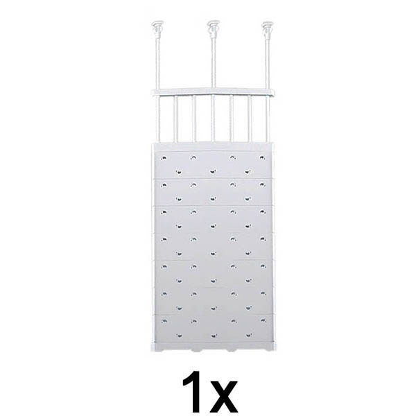 1x Επεκτεινόμενο ράφι με μηχανισμό τάσης (48-80 cm, χωρίς τρύπημα) | SHELFEXPEND
