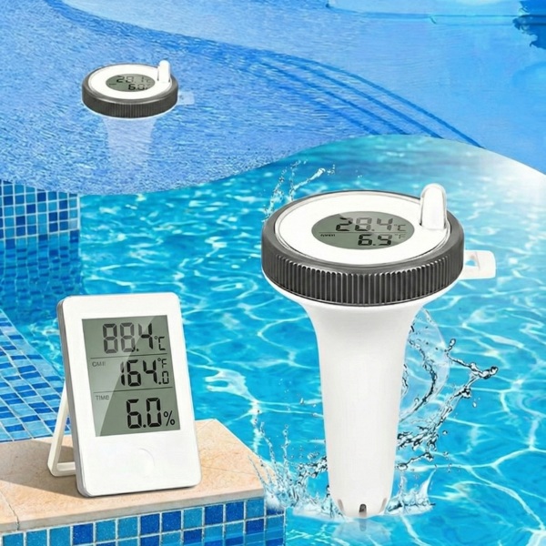 Ασύρματο Θερμόμετρο Πισίνας - Εμβέλεια 60 m, IP67, Εσωτερική Οθόνη | POOLMETER