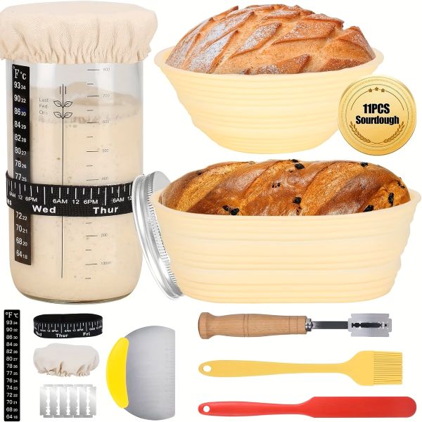 Πλήρες σετ εκκίνησης προζυμιού | SOURBAKER