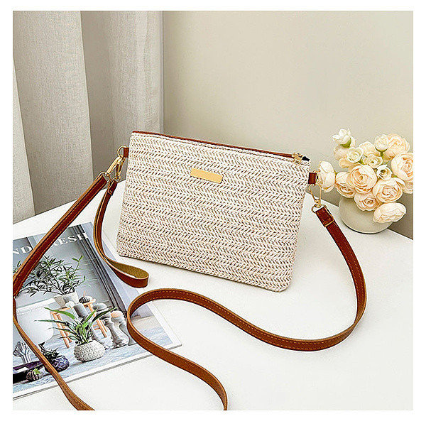 Κομψή πλεκτή τσάντα χιαστί και φάκελος (2 σε 1) | WOVELLA